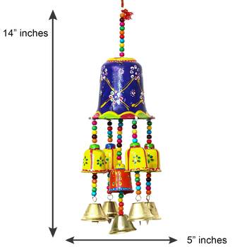 eCraftIndia Handcrafted DECORative Wall Door Window Hanging Bells 5