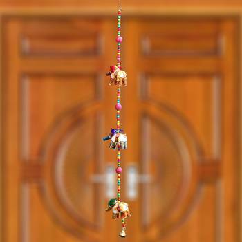 eCraftIndia Handcrafted DECORative Elephant Wall Door Window Hanging 2