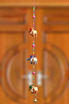 eCraftIndia Handcrafted DECORative Elephant Wall Door Window Hanging