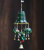 eCraftIndia Handcrafted DECORative Elephant Wall Door Window Hanging Bells