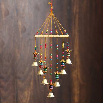 eCraftIndia Handcrafted DECORative Kalash Wall Door Window Hanging Bells 1