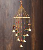 eCraftIndia Handcrafted DECORative Kalash Wall Door Window Hanging Bells