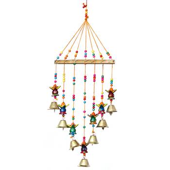 eCraftIndia Handcrafted DECORative Kalash Wall Door Window Hanging Bells 3