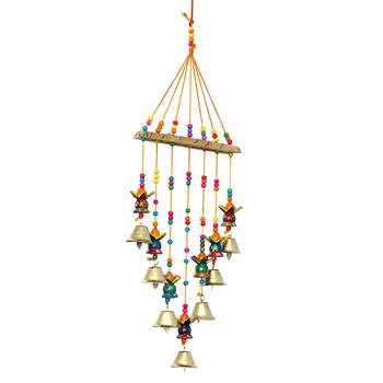 eCraftIndia Handcrafted DECORative Kalash Wall Door Window Hanging Bells 6