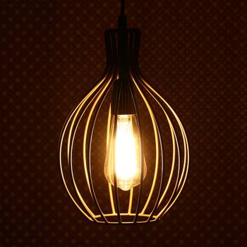 Edison Filament Golden Finish Diamond Cage Pendant Light  Ceiling Hanging Lamp for Home Living Room Offices Restaurants 2