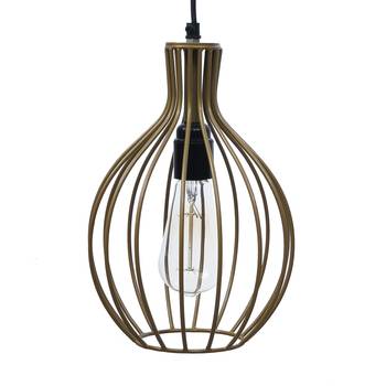 Edison Filament Golden Finish Diamond Cage Pendant Light  Ceiling Hanging Lamp for Home Living Room Offices Restaurants 4