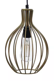 Edison Filament Golden Finish Diamond Cage Pendant Light  Ceiling Hanging Lamp for Home Living Room Offices Restaurants