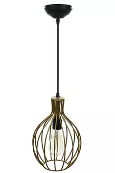 Edison Filament Golden Finish Diamond Cage Pendant Light  Ceiling Hanging Lamp for Home Living Room Offices Restaurants