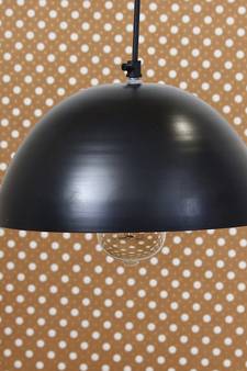 Shining Black Glossy Finish Pendant Light  10  Diameter Ceiling Hanging Lamp for Home Living Room Offices Restaurants