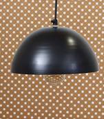 Shining Black Glossy Finish Pendant Light  10  Diameter Ceiling Hanging Lamp for Home Living Room Offices Restaurants