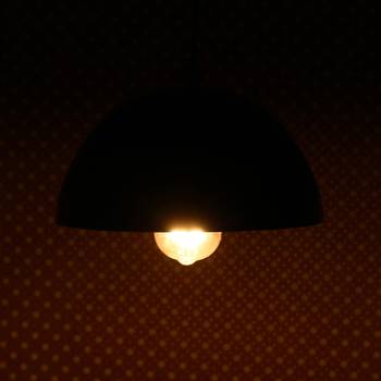 Shining Black Glossy Finish Pendant Light  10  Diameter Ceiling Hanging Lamp for Home Living Room Offices Restaurants 2