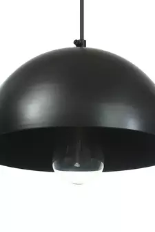 Shining Black Glossy Finish Pendant Light  10  Diameter Ceiling Hanging Lamp for Home Living Room Offices Restaurants
