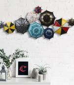 eCraftIndia Set of Colorful Handcrafted Umbrella's Iron Wall Hanging