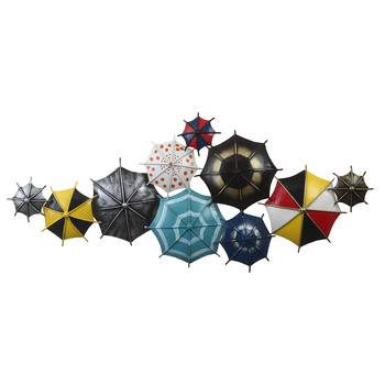 eCraftIndia Set of Colorful Handcrafted Umbrella's Iron Wall Hanging 3