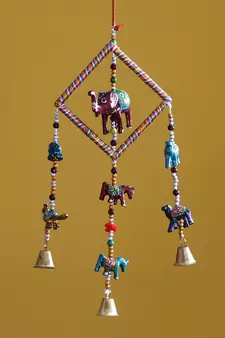 eCraftIndia Handcrafted DECORative Wall Door Window Hanging Bells