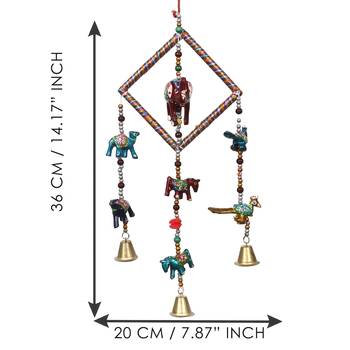 eCraftIndia Handcrafted DECORative Wall Door Window Hanging Bells 5