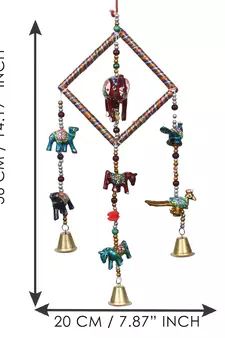 eCraftIndia Handcrafted DECORative Wall Door Window Hanging Bells