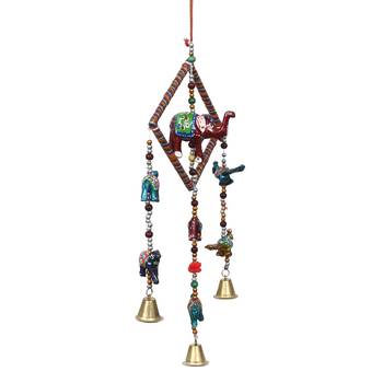 eCraftIndia Handcrafted DECORative Wall Door Window Hanging Bells 6