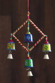 eCraftIndia Handcrafted DECORative Wall Door Window Hanging Bells