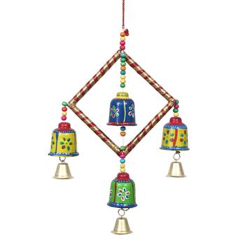 eCraftIndia Handcrafted DECORative Wall Door Window Hanging Bells 4