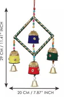 eCraftIndia Handcrafted DECORative Wall Door Window Hanging Bells