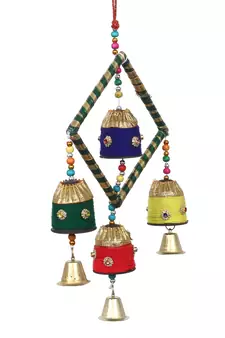 eCraftIndia Handcrafted DECORative Wall Door Window Hanging Bells