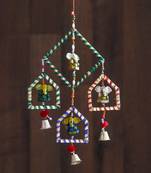 eCraftIndia Handcrafted DECORative Lord Ganesha Wall Door Window Hanging Bell