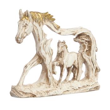 eCraftIndia DECORative Walking Horses Polyresin Wall Hanging Showpiece 5