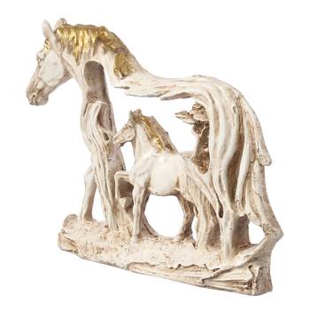 eCraftIndia DECORative Walking Horses Polyresin Wall Hanging Showpiece 6