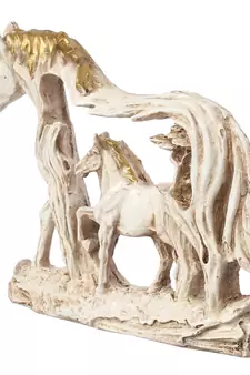 eCraftIndia DECORative Walking Horses Polyresin Wall Hanging Showpiece