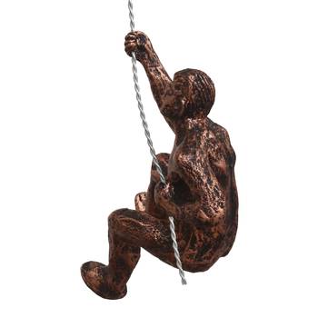 eCraftIndia Man Trying to Climb DECORative Wall Hanging Figurine 2
