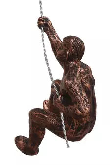 eCraftIndia Man Trying to Climb DECORative Wall Hanging Figurine