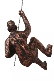 eCraftIndia Man Trying to Climb DECORative Wall Hanging Figurine