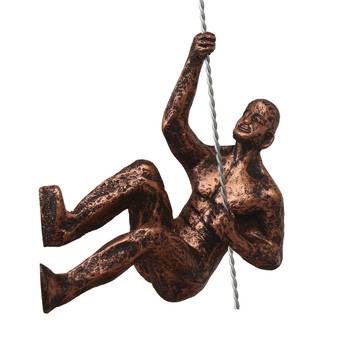 eCraftIndia Man Trying to Climb DECORative Wall Hanging Figurine 6