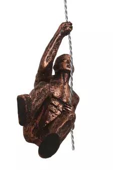 eCraftIndia Man Trying to Climb DECORative Wall Hanging Figurine