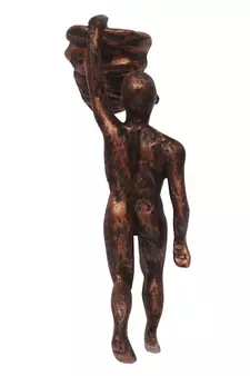 eCraftIndia Man Doing Mountain Climbing DECORative Wall Hanging Figurine