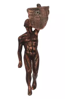 eCraftIndia Man Doing Mountain Climbing DECORative Wall Hanging Figurine