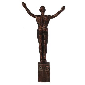 eCraftIndia Standing Man with Open Arms DECORative Wall Hanging Figurine 7