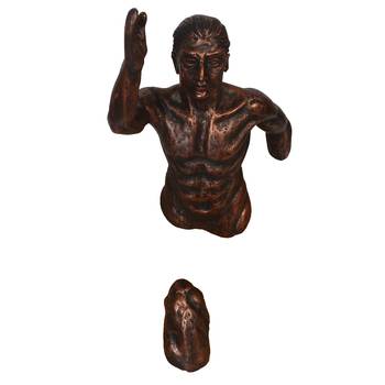 eCraftIndia Man in Running Position DECORative Wall Hanging Figurine 5