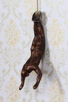 eCraftIndia Man in Hanging Position DECORative Wall Hanging Figurine