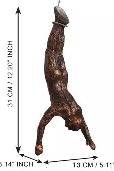 eCraftIndia Man in Hanging Position DECORative Wall Hanging Figurine