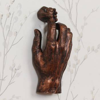 eCraftIndia Kid Hand Holding Parents Fingure DECORative Wall Hanging Figurine 1