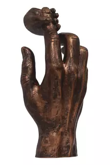 eCraftIndia Kid Hand Holding Parents Fingure DECORative Wall Hanging Figurine