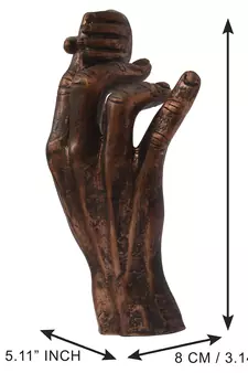 eCraftIndia Kid Hand Holding Parents Fingure DECORative Wall Hanging Figurine