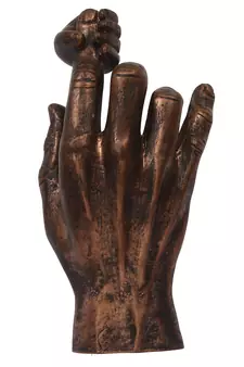 eCraftIndia Kid Hand Holding Parents Fingure DECORative Wall Hanging Figurine