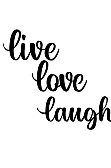 eCraftIndia  Live Love Laugh  Black Engineered Wood Wall Art Cutout  Ready to Hang Home DECOR
