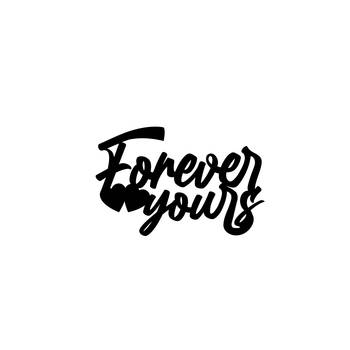 eCraftIndia  Forever Yours  Love Theme Black Engineered Wood Wall Art Cutout  Ready to Hang Home DECOR 4