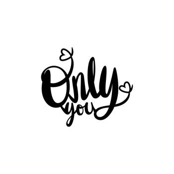 eCraftIndia  Only You  Love Theme Black Engineered Wood Wall Art Cutout  Ready to Hang Home DECOR 4