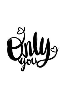 eCraftIndia  Only You  Love Theme Black Engineered Wood Wall Art Cutout  Ready to Hang Home DECOR
