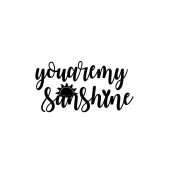 eCraftIndia  You Are My Sunshine  Black Engineered Wood Wall Art Cutout  Ready to Hang Home DECOR 4